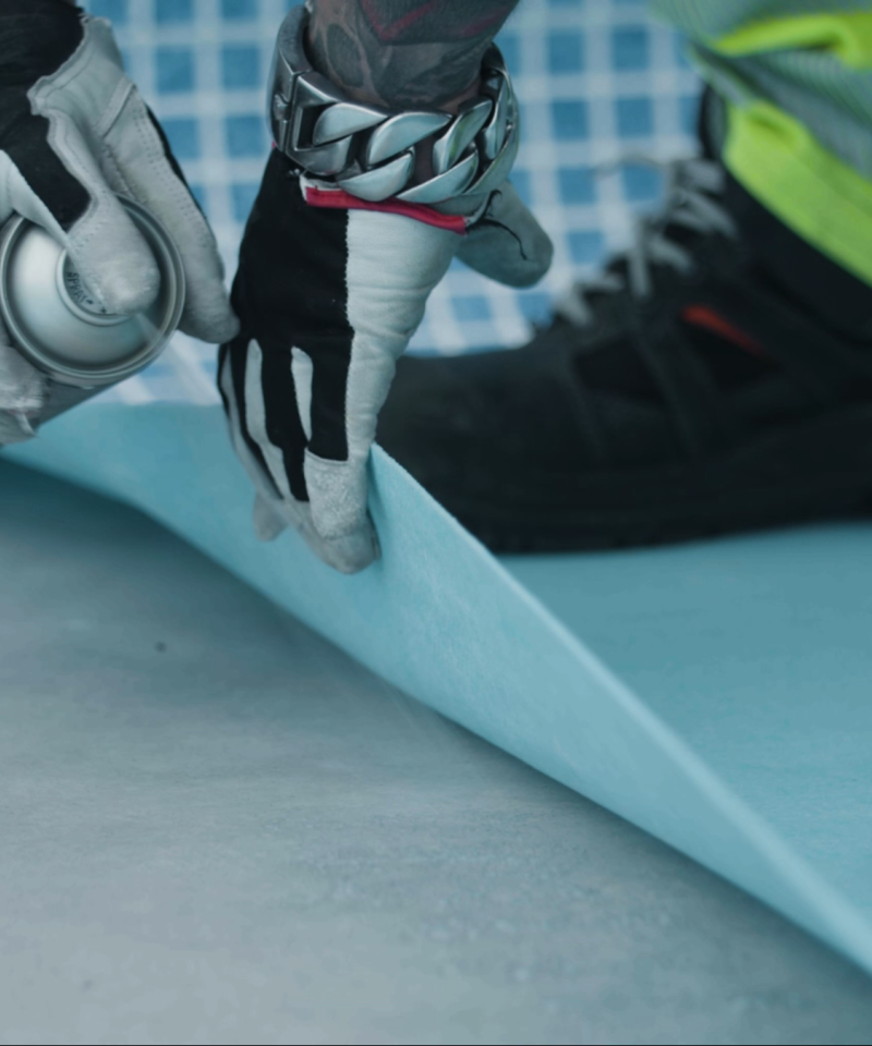 Platssvetsade pooldukar